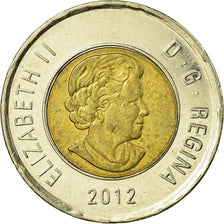 Moneda, Canadá, Elizabeth II, 2 Dollars, 2012, Royal Canadian Mint, MBC