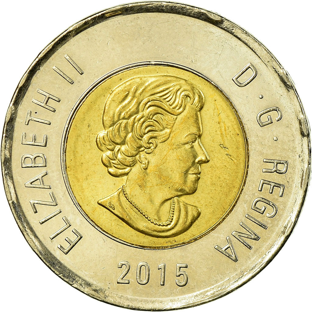 Coin, Canada, 2 Dollars, 2015, EF(40-45), Bi-Metallic