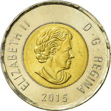 Coin, Canada, 2 Dollars, 2015, EF(40-45), Bi-Metallic