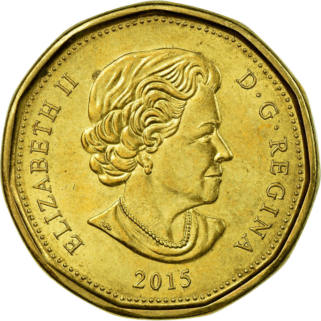 Moneta, Canada, Dollar, 2015, BB, Nickel placcato oro-bronzo