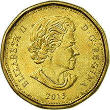 Moneta, Canada, Dollar, 2015, BB, Nickel placcato oro-bronzo