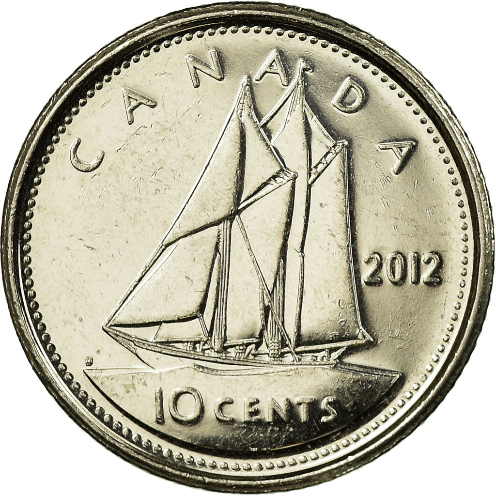 Monnaie, Canada, Elizabeth II, 10 Cents, 2012, Royal Canadian Mint, Winnipeg