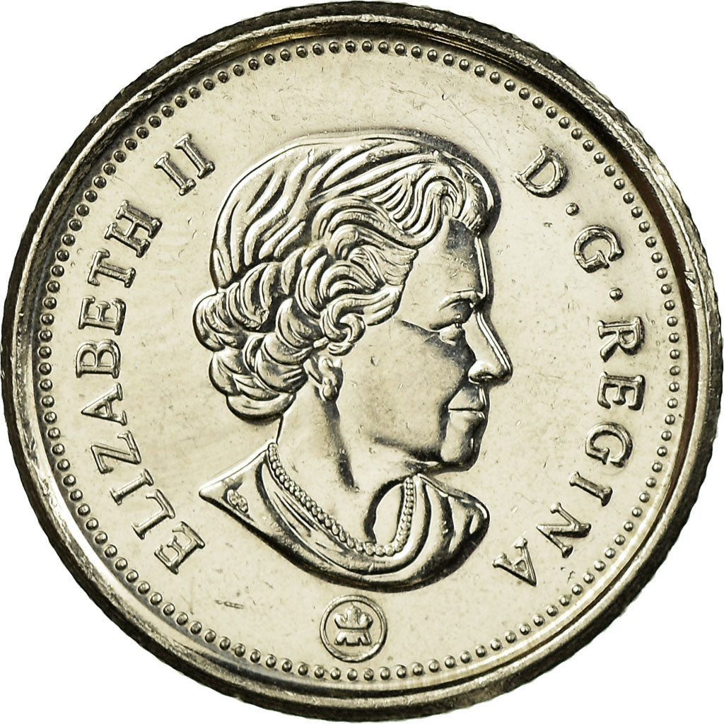 Coin, Canada, 10 Cents, 2015, EF(40-45), Nickel plated steel