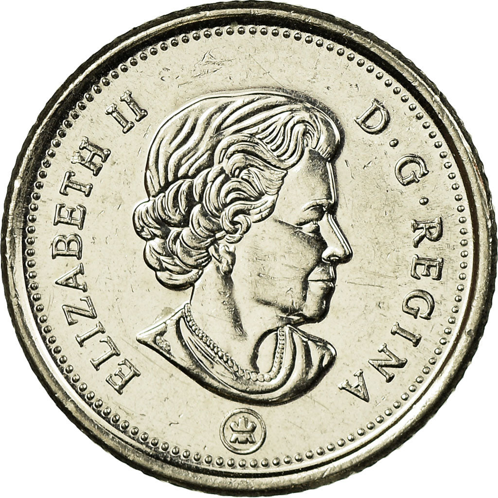 Moeda, Canadá, 10 Cents, 2014, EF(40-45), Aço Niquelado