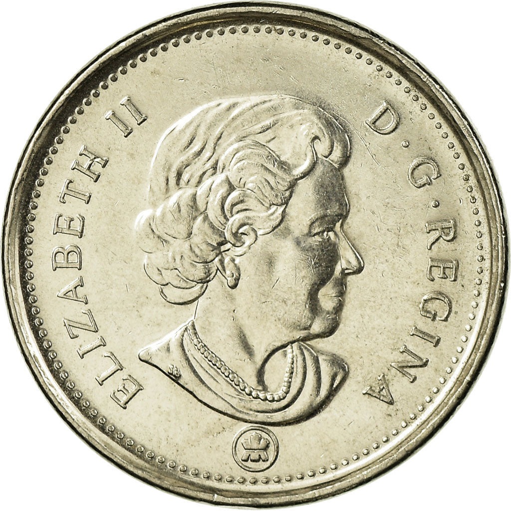 Coin, Canada, Elizabeth II, 5 Cents, 2009, Royal Canadian Mint, Winnipeg