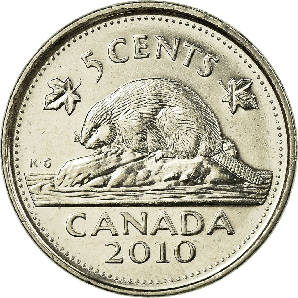 Münze, Kanada, Elizabeth II, 5 Cents, 2010, Royal Canadian Mint, Winnipeg, SS