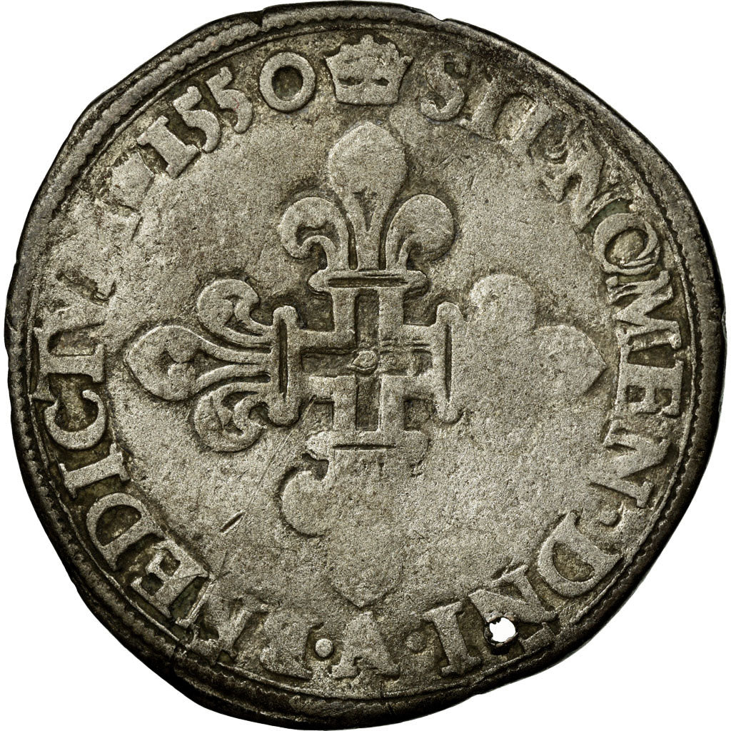 Munten, Frankrijk, Gros de Nesle, 1550, Paris, FR, Billon, Duplessy:994