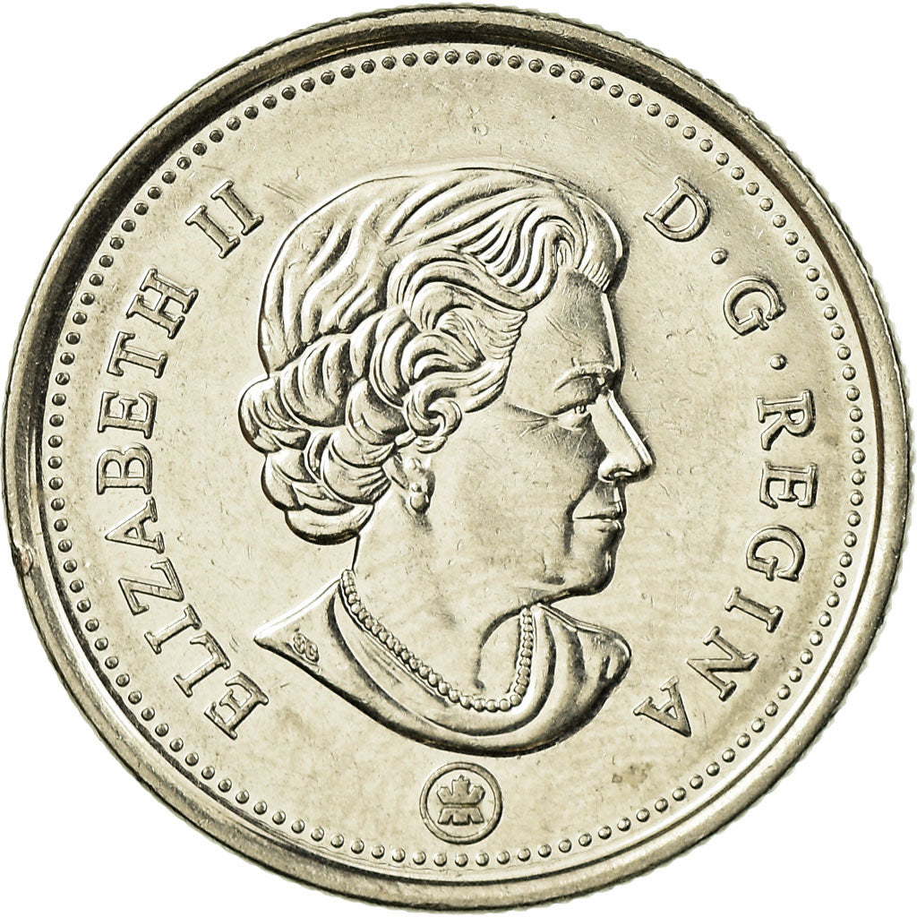 Münze, Kanada, 25 Cents, 2014, SS, Nickel plated steel