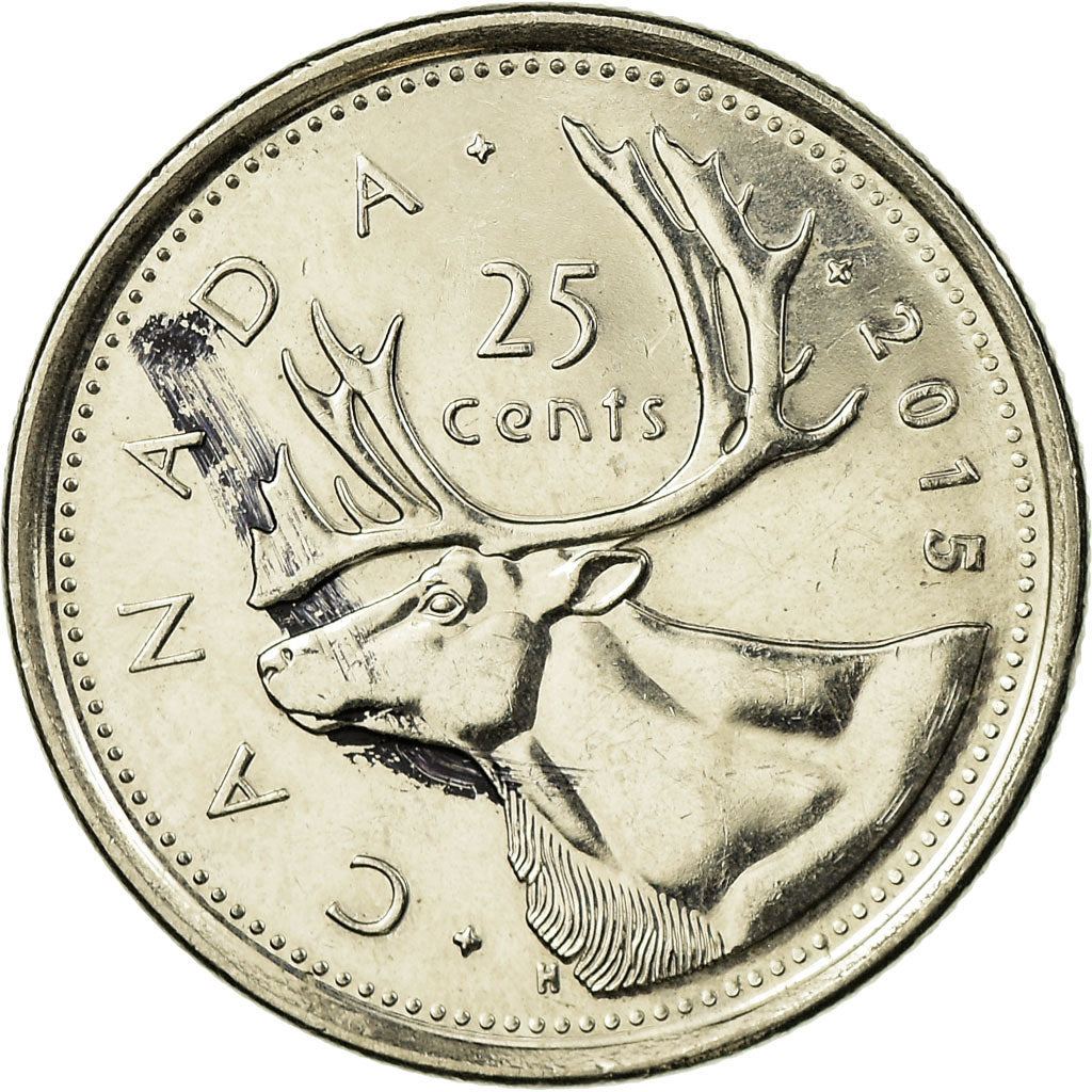 Monnaie, Canada, 25 Cents, 2015, TTB, Nickel plated steel