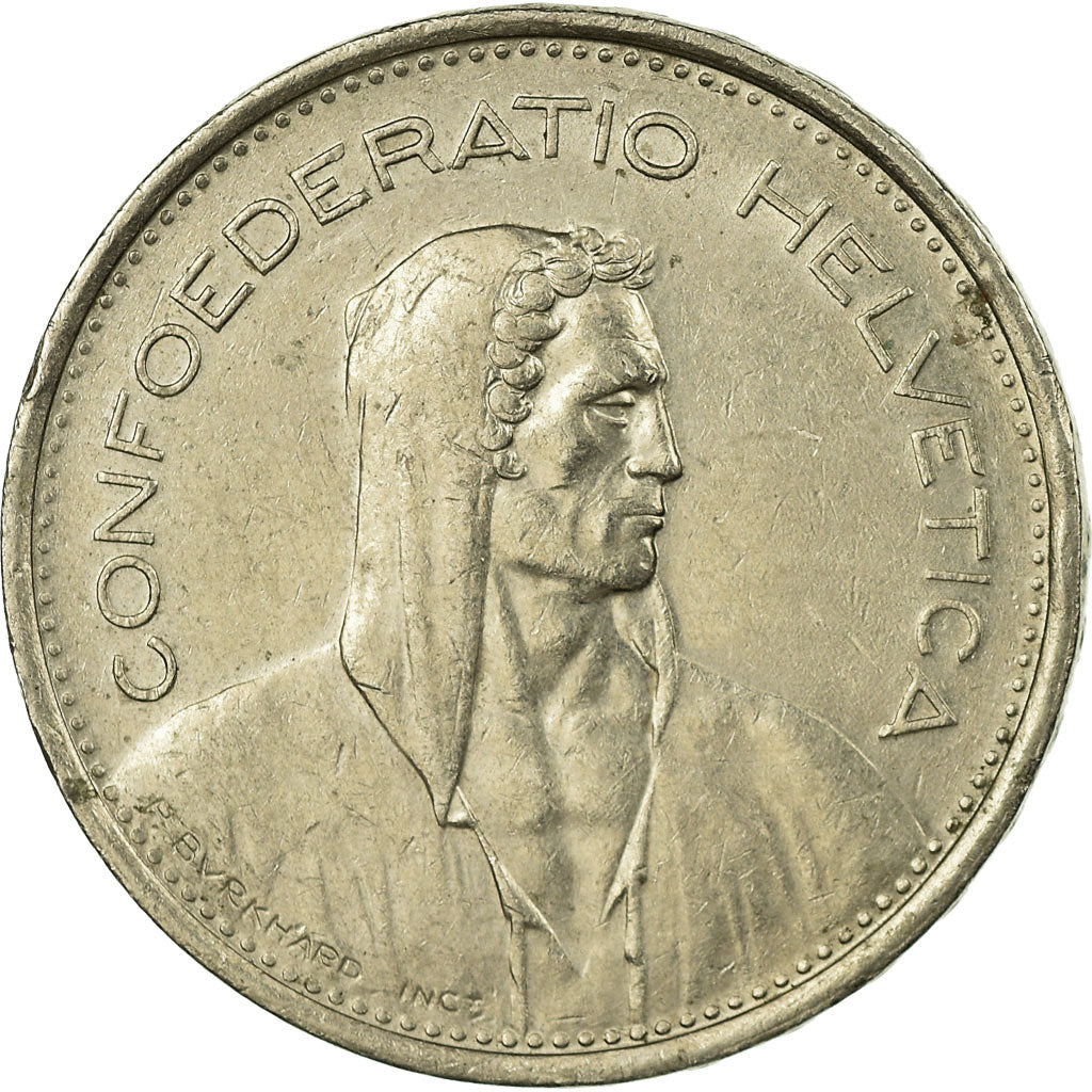 Moneta, Svizzera, 5 Francs, 1970, Bern, BB, Rame-nichel, KM:40a.1