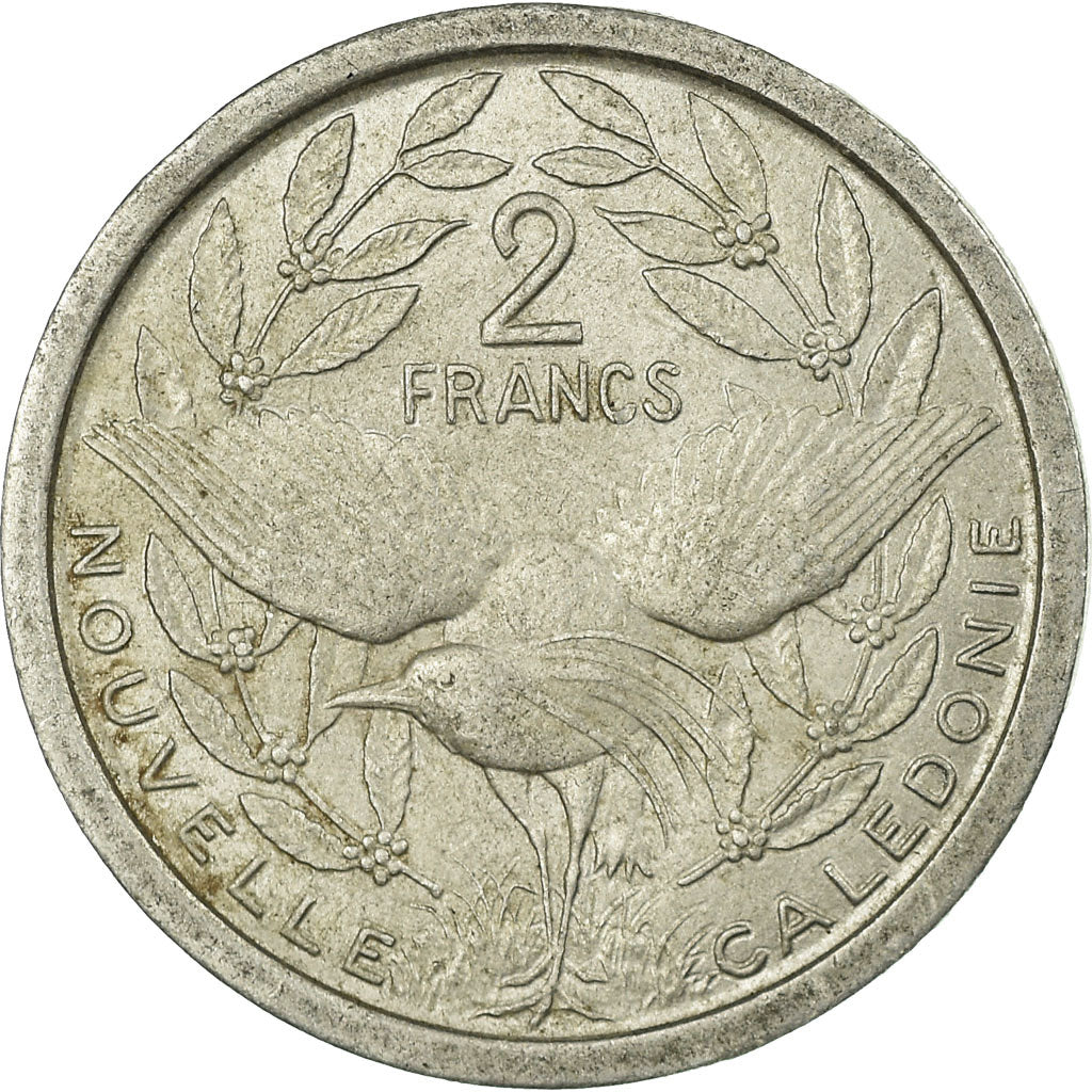 Münze, Neukaledonien, 2 Francs, 1973, Paris, SS, Aluminium, KM:14