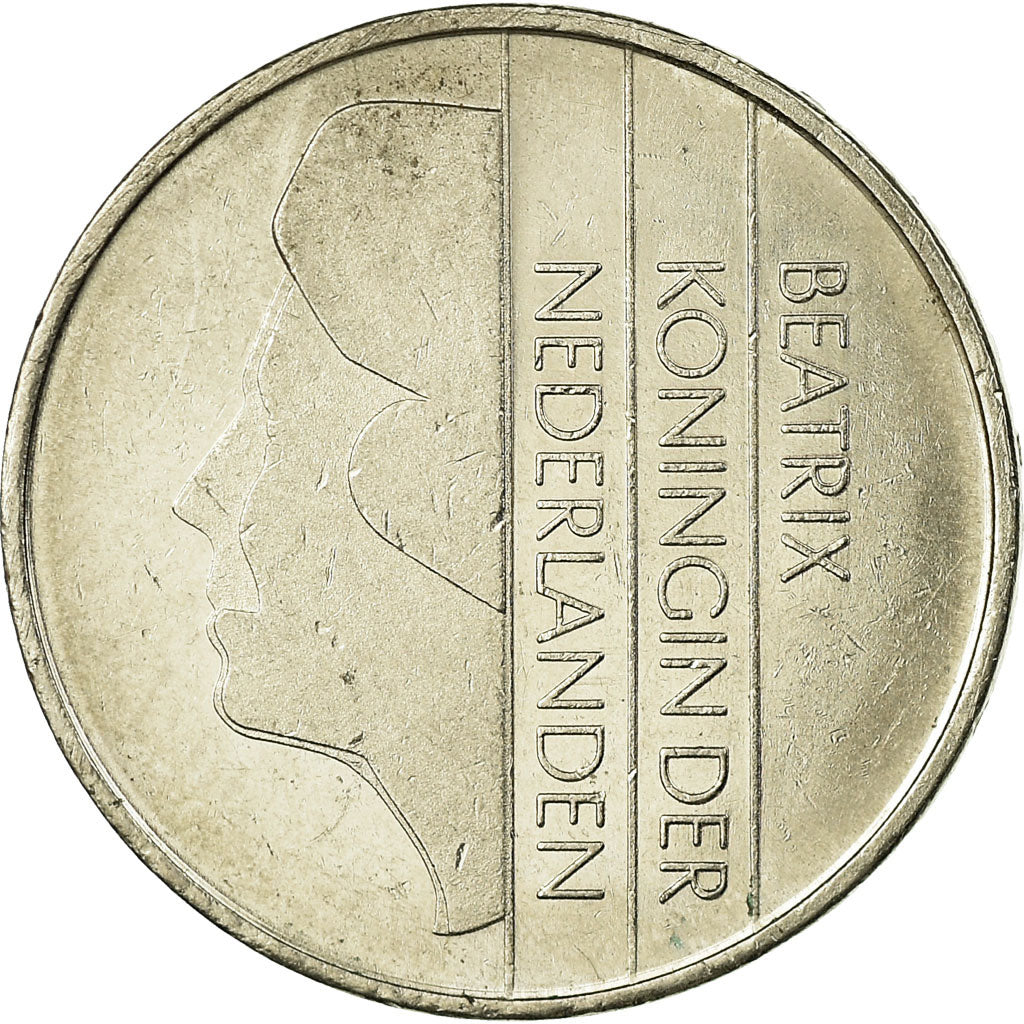 Moeda, Países Baixos, Beatrix, Gulden, 1995, EF(40-45), Níquel, KM:205