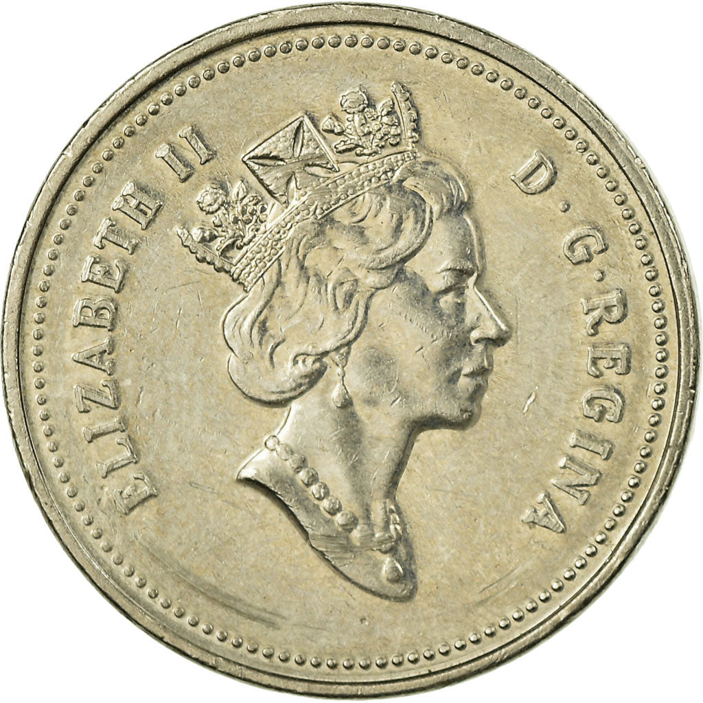 Moneda, Canadá, Elizabeth II, 5 Cents, 1992, Royal Canadian Mint, Ottawa, MBC