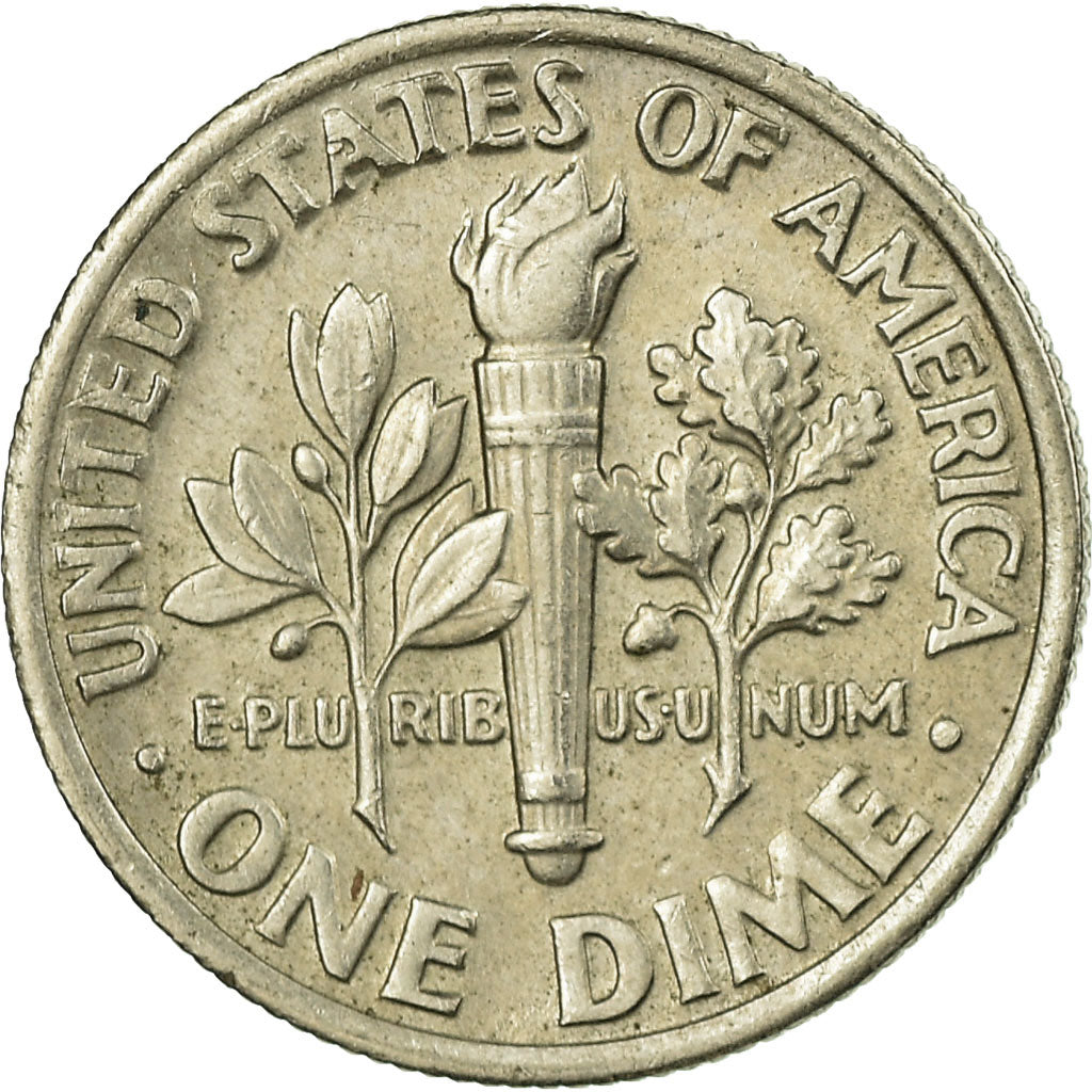 Coin, United States, Roosevelt Dime, Dime, 1989, U.S. Mint, Philadelphia