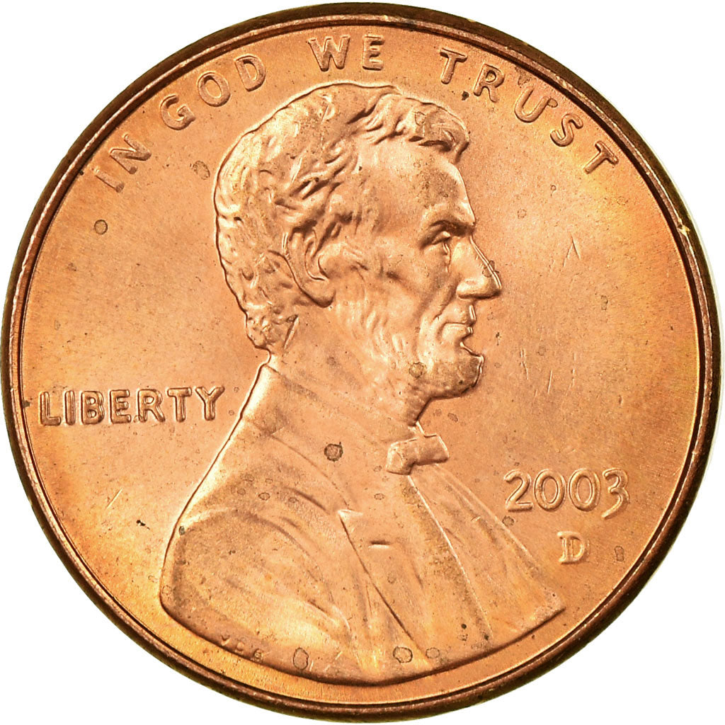 Moneta, Stati Uniti, Lincoln Cent, Cent, 2003, U.S. Mint, Denver, BB, Zinco