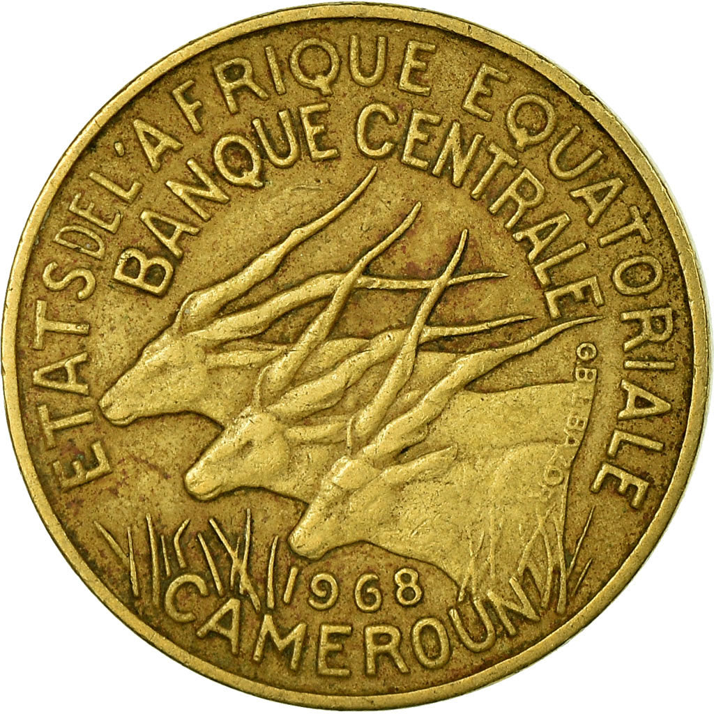 Coin, EQUATORIAL AFRICAN STATES, 5 Francs, 1968, Paris, EF(40-45)