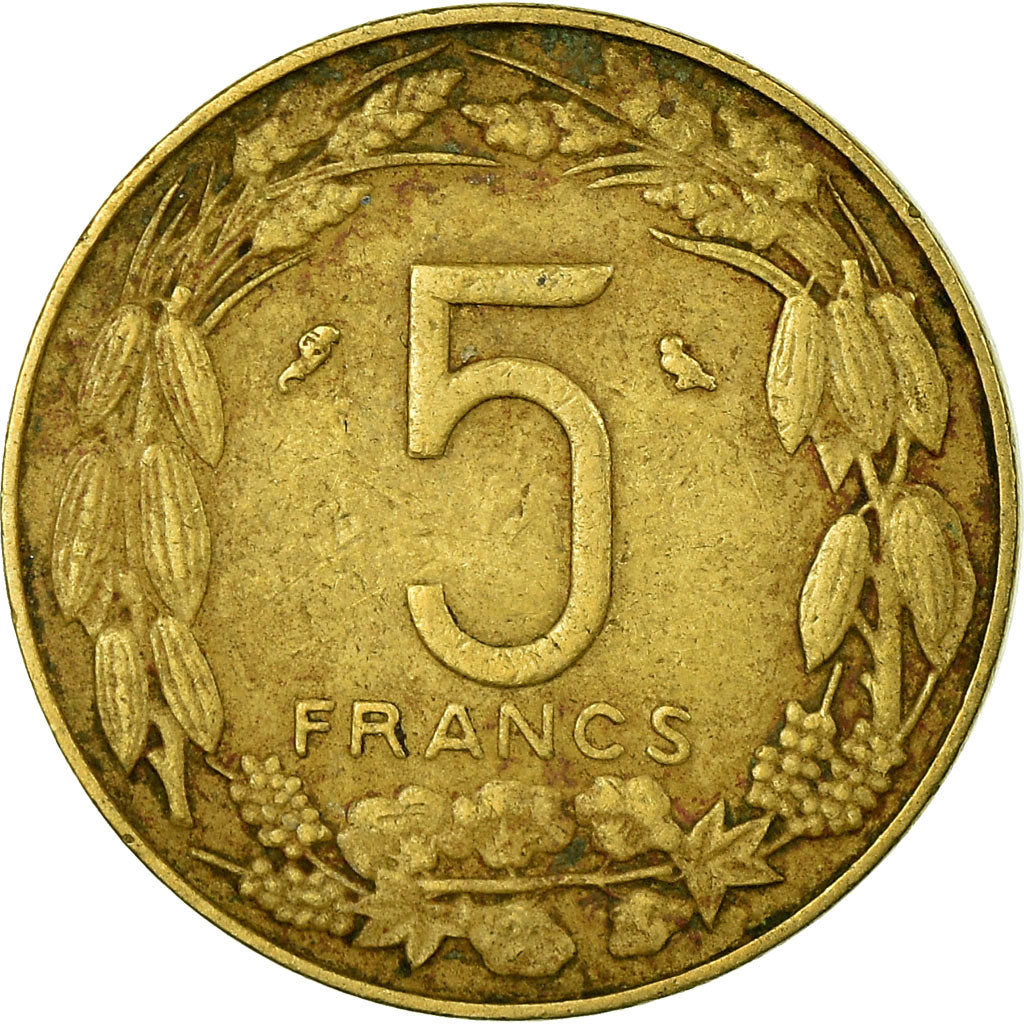 Coin, EQUATORIAL AFRICAN STATES, 5 Francs, 1968, Paris, EF(40-45)