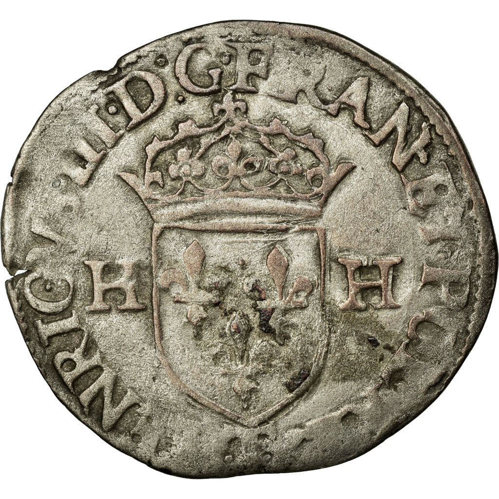 Coin, France, Douzain, 1576, Nantes, EF(40-45), Billon, Duplessy:1141