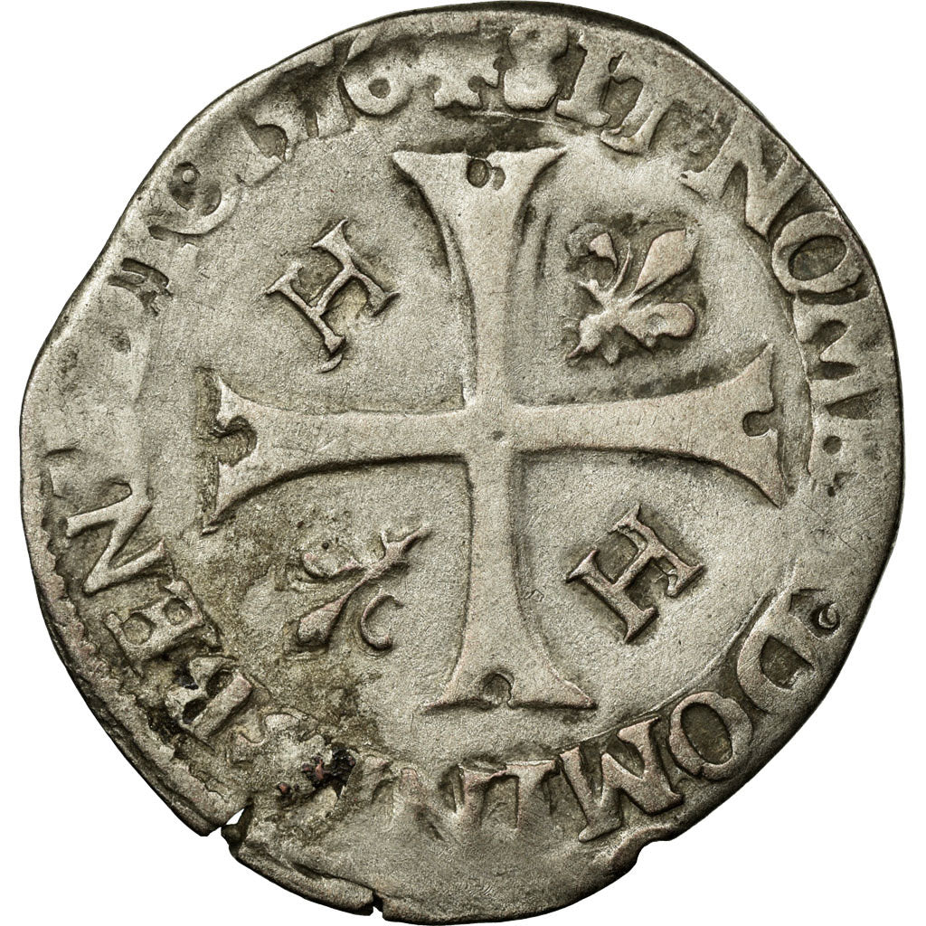 Coin, France, Douzain, 1576, Nantes, EF(40-45), Billon, Duplessy:1141