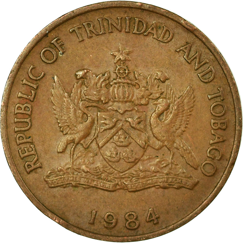 Monnaie, TRINIDAD & TOBAGO, 5 Cents, 1984, TTB, Bronze, KM:30