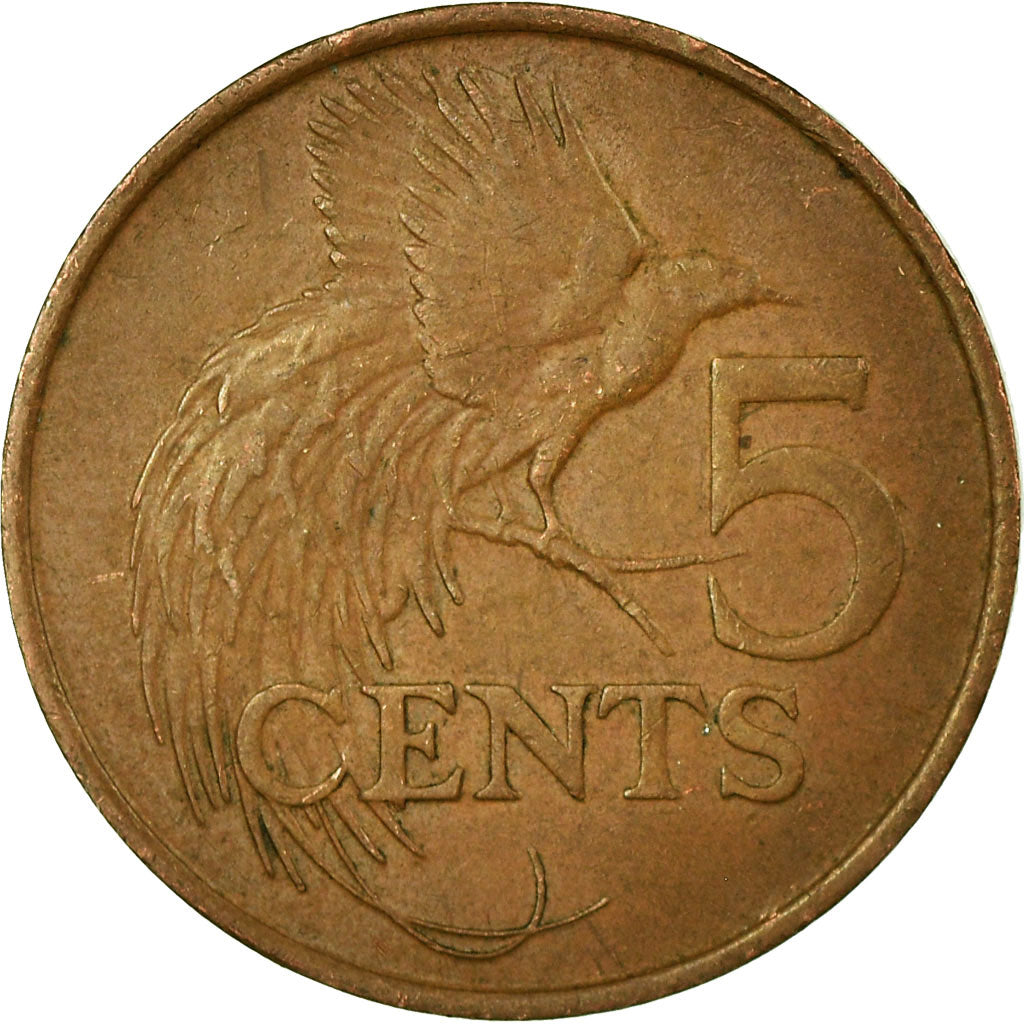 Monnaie, TRINIDAD & TOBAGO, 5 Cents, 1984, TTB, Bronze, KM:30