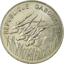Coin, Gabon, 100 Francs, 1977, Paris, EF(40-45), Nickel, KM:13