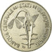 Coin, West African States, 100 Francs, 1996, EF(40-45), Nickel, KM:4