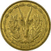 Moneta, Francuska Afryka Zachodnia, 25 Francs, 1957, EF(40-45), Aluminium-Brąz