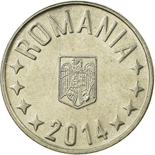 Coin, Romania, 10 Bani, 2014, EF(40-45), Nickel plated steel