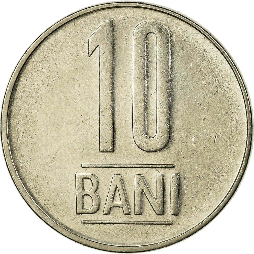 Coin, Romania, 10 Bani, 2014, EF(40-45), Nickel plated steel