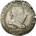 Moneta, Francia, Demi Franc, 1587, Rouen, MB+, Argento, Duplessy:1131