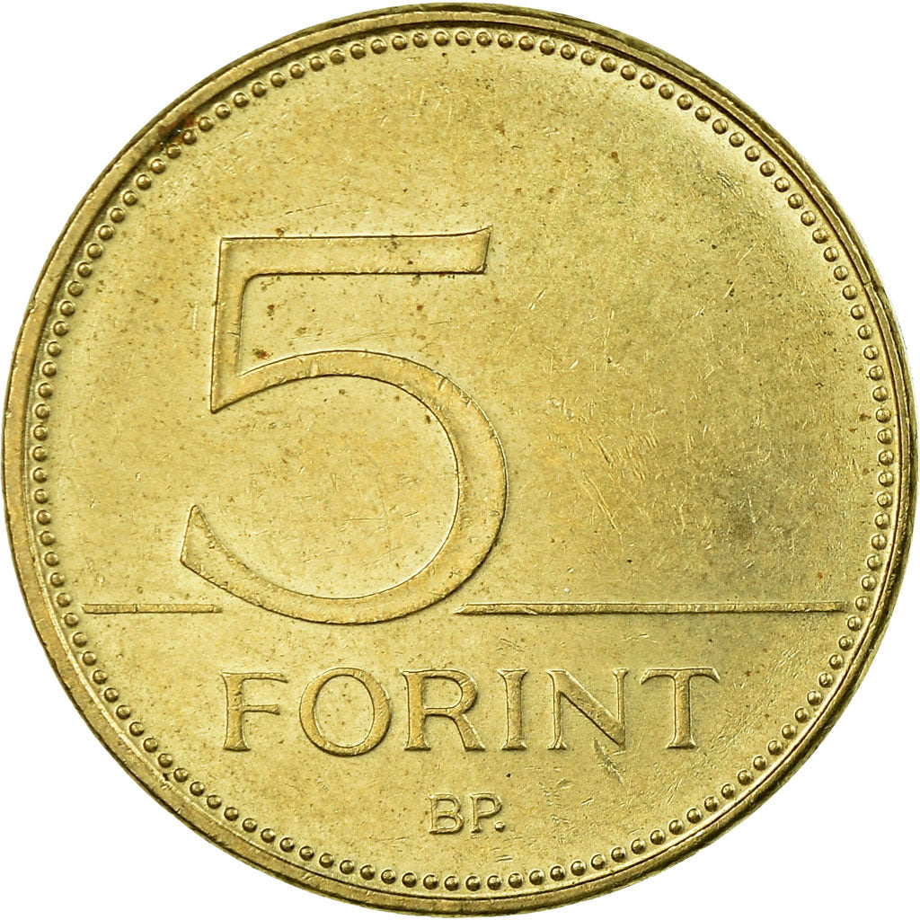 Munten, Hongarije, 5 Forint, 2014, ZF, Nickel-brass