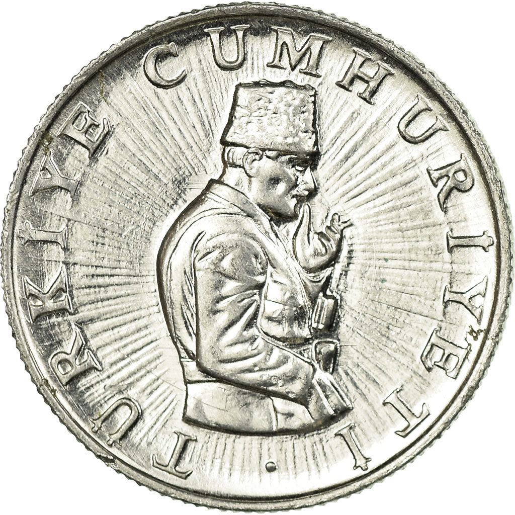 Coin, Turkey, 10 Lira, 1983, EF(40-45), Aluminum, KM:950.2
