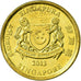 Coin, Singapore, 5 Cents, 2013, EF(40-45), Aluminum-Bronze