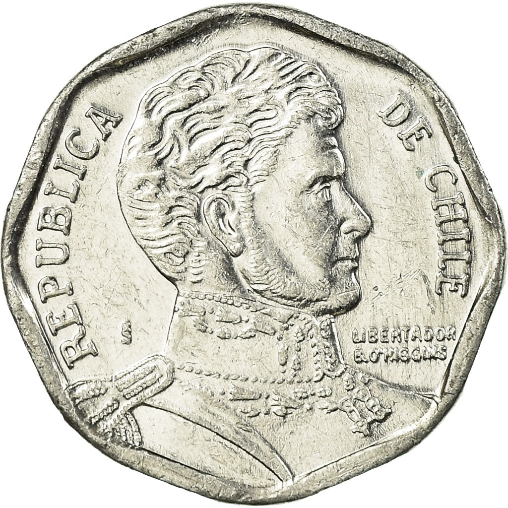 Moneda, Chile, Peso, 2012, Santiago, MBC, Aluminio, KM:231