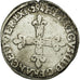 Monnaie, France, Quart Ecu, 1589, Rennes, TB+, Argent, Duplessy:1133