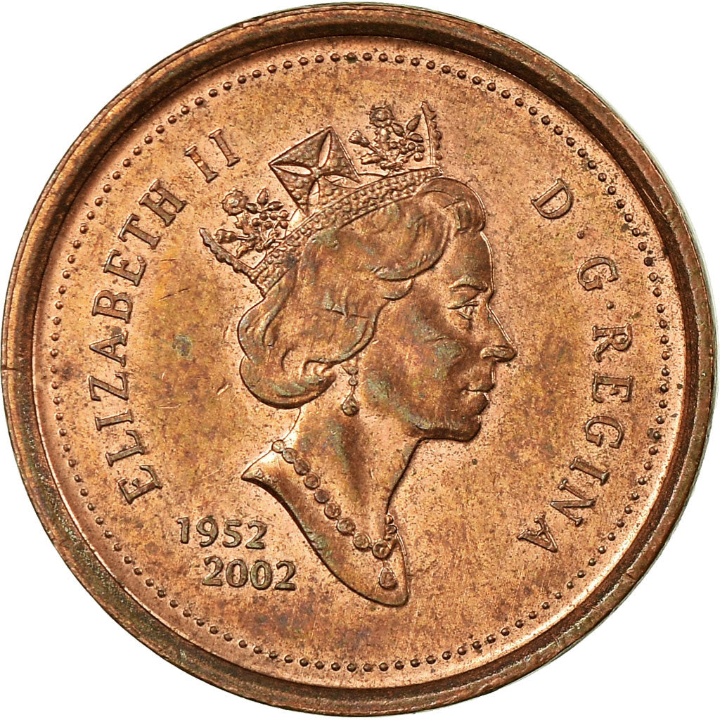 Coin, Canada, Elizabeth II, Cent, 2002, Royal Canadian Mint, EF(40-45), Copper
