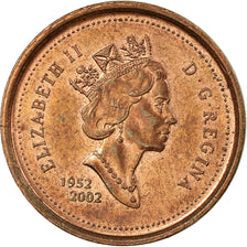 Coin, Canada, Elizabeth II, Cent, 2002, Royal Canadian Mint, EF(40-45), Copper
