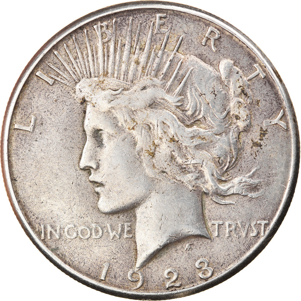 Coin, United States, Peace Dollar, Dollar, 1923, U.S. Mint, San Francisco