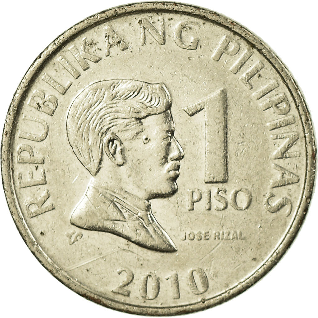 Moeda, Filipinas, Piso, 2010, EF(40-45), Aço Niquelado, KM:269a