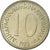 Monnaie, Yougoslavie, 10 Dinara, 1985, TTB, Laiton, KM:131