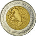 Moneta, Messico, 2 Nuevo Pesos, 1992, Mexico City, BB, Bi-metallico, KM:551