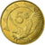 Coin, Namibia, 5 Cents, 2012, Vantaa, EF(40-45), Nickel plated steel, KM:1