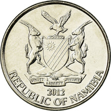 Coin, Namibia, 10 Cents, 2012, Vantaa, EF(40-45), Nickel plated steel, KM:2