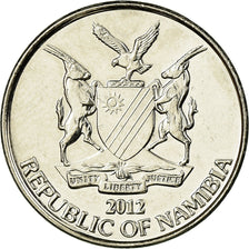 Munten, Namibië, 10 Cents, 2012, Vantaa, ZF, Nickel plated steel, KM:2