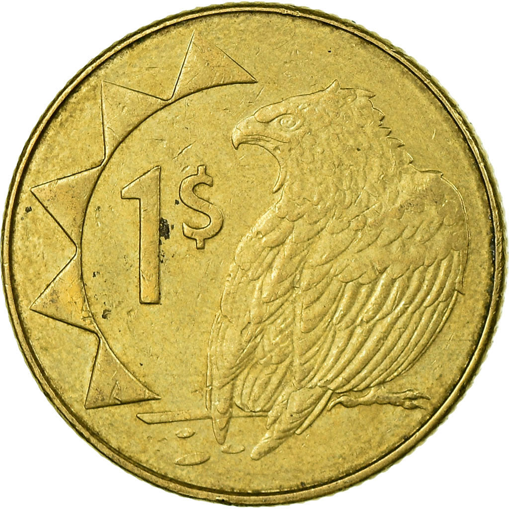 Moeda, Namíbia, Dollar, 2010, EF(40-45), Latão, KM:4