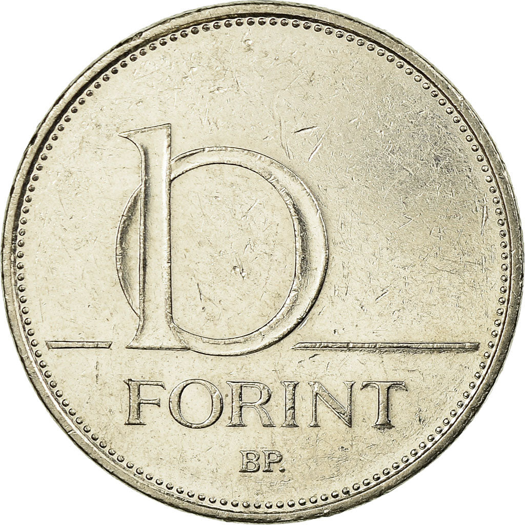 Munten, Hongarije, 10 Forint, 2015, ZF, Copper-nickel