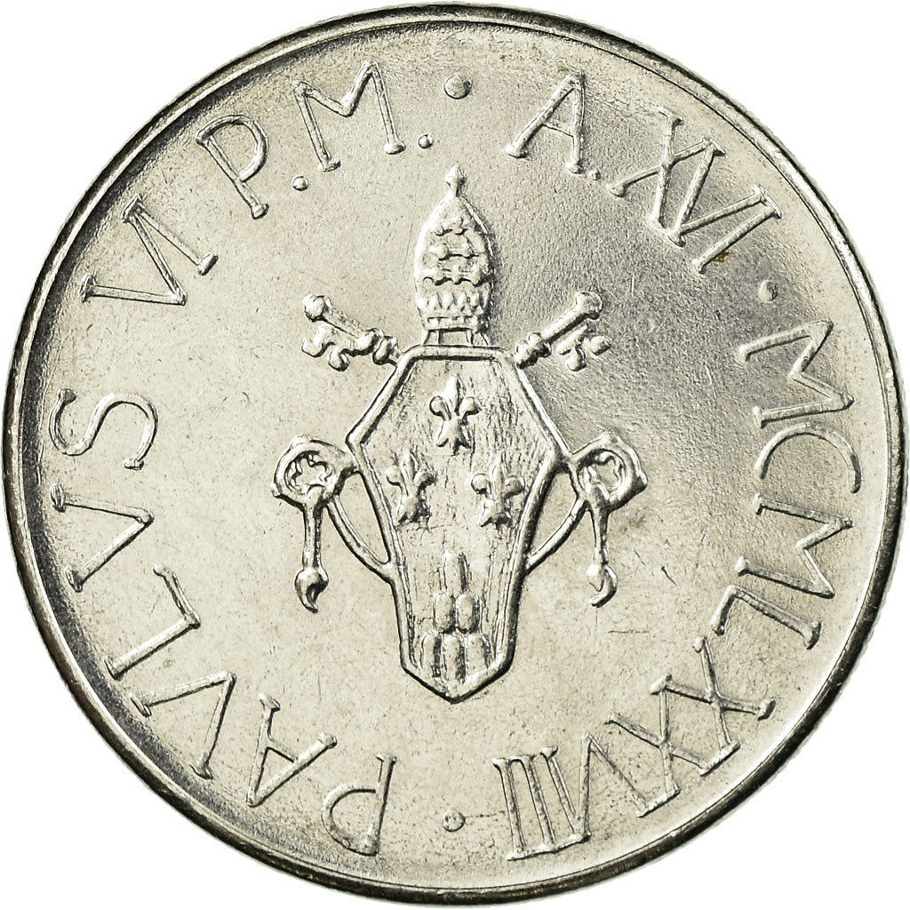 Moneta, CITTÀ DEL VATICANO, Paul VI, 100 Lire, 1978, Roma, BB, Acciaio