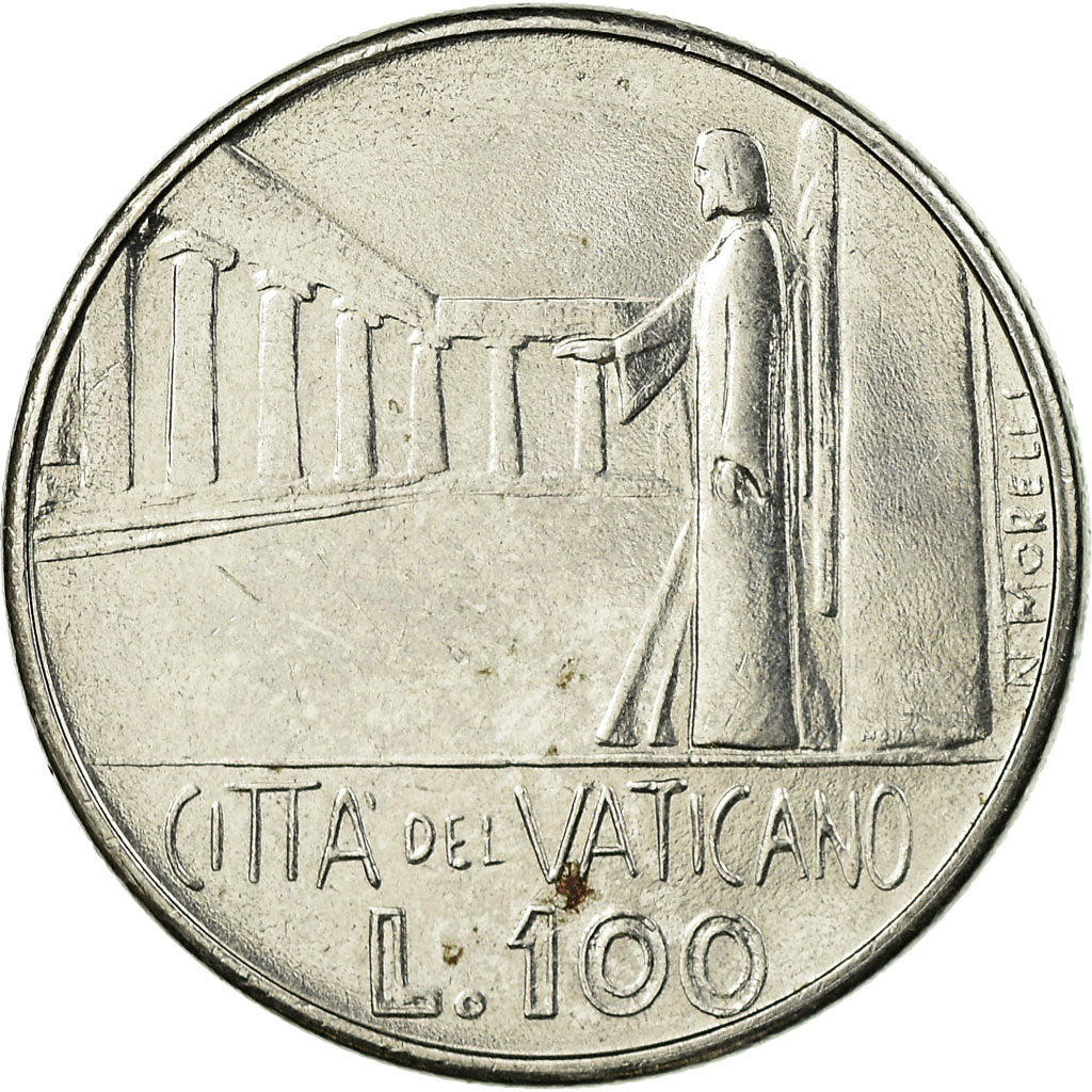 Moneta, CITTÀ DEL VATICANO, Paul VI, 100 Lire, 1978, Roma, BB, Acciaio