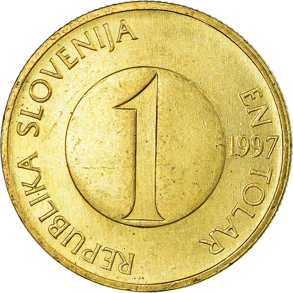 Coin, Slovenia, Tolar, 1997, EF(40-45), Nickel-brass, KM:4